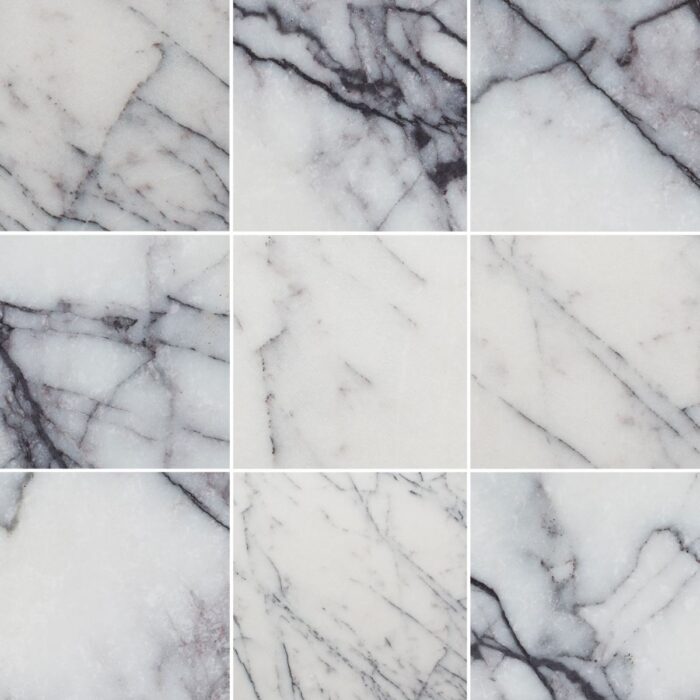 Lilac Marble Tiles 10X10X1 cm - 4X4X3/8"