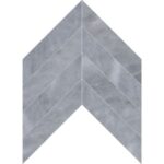Ocean Blue Marble Mosaic Chevron 5X20 cm - Chevron 2X8"