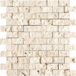 Ivory Travertine Tiles 2,5X5X1,5 cm - 1X2X5/8"