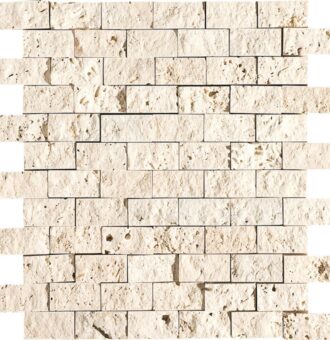 Ivory Travertine Tiles 2,5X5X1,5 cm - 1X2X5/8"