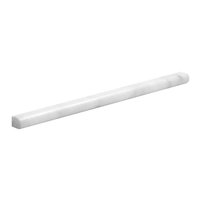 White Lux Marble Moulding Pencil 1,2X30,5X1,8 cm - Pencil 1/2X12X3/4"