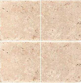 Ivory Travertine Tiles 20X20X1 cm - 8X8X3/8"