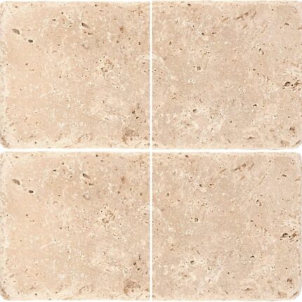 Ivory Travertine Tiles 20X20X1 cm - 8X8X3/8"