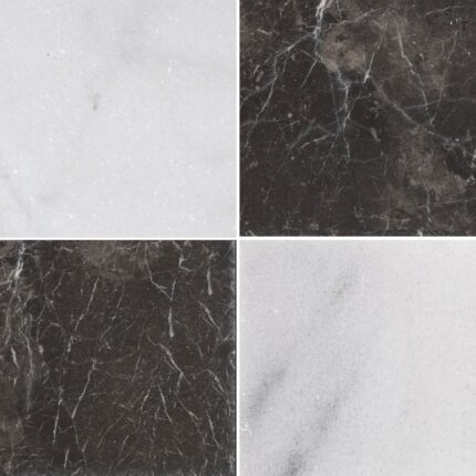 Olive Black&White Lux Marble Tiles 20X20X1,2 cm - 8X8X3/8"