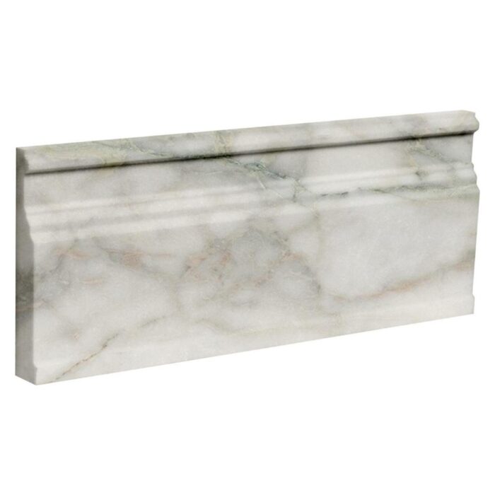 Calacatta Green Marble Moulding Base 12,7X30,5X2,5 cm - Base 5X12X1"