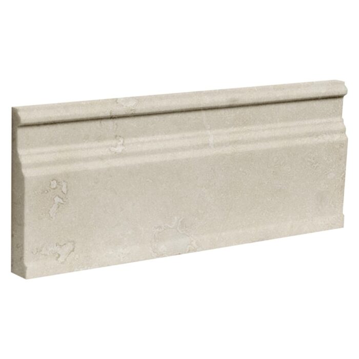 Ivory Travertine Moulding Base 12,7X30,5X2,5 cm - Base 5X12X1"