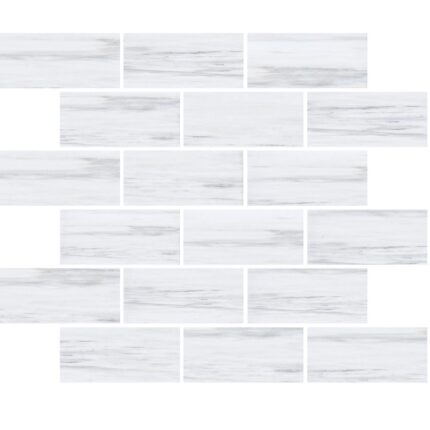 Dolomiti Gray Marble Mosaic 5X10X1 cm - 2X4X3/8"