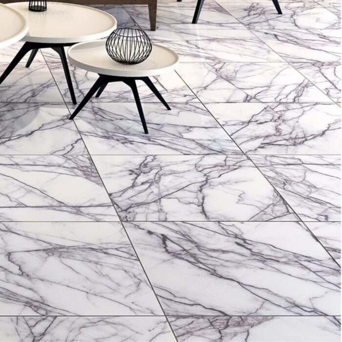 Lilac Marble Tiles 61X61X1 cm - 24X24X3/8" rs