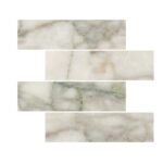 Calacatta Green Marble Tiles 7,5X30,5X1 cm