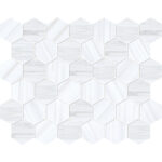 Dolomiti Gray Marble Mosaic Hexagon 5 cm - Hexagon 2"