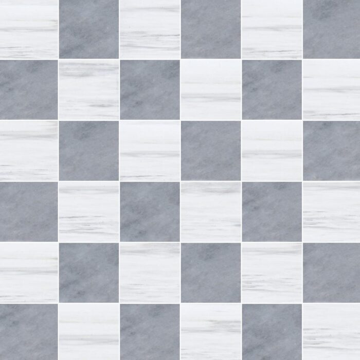 Dolomiti Gray&Ocean Blue Marble Mosaic