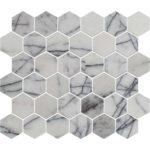 Lilac Marble Mosaic Hexagon 12,7