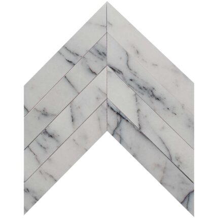 Lilac Marble Mosaic Chevron 5X20