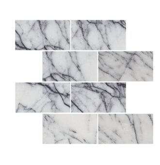 Lilac Marble Tiles 7,5X15,2X1 cm