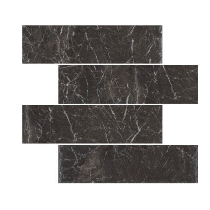 Olive Black Marble Tiles 7,5X30,5X1,2 cm