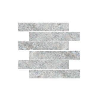 Silver Travertine Tiles 5X20X1 cm