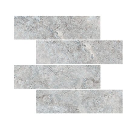 Silver Travertine Tiles 7,5X30,5X1 cm