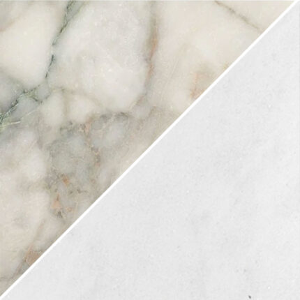 Calacatta Green&White Lux Marble Mosaic Tria 10