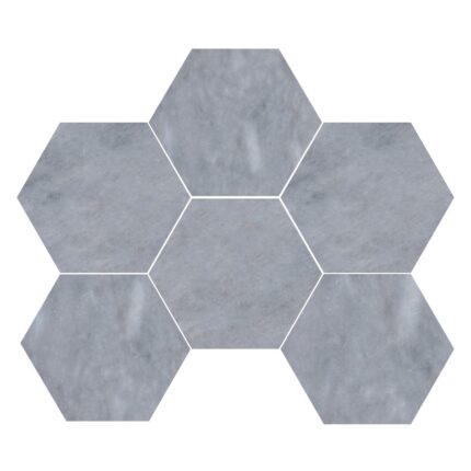 Ocean Blue Marble Mosaic Hexagon 12,7 cm - Hexagon 5"