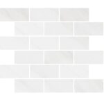 Dolomiti Blanc Marble Mosaic 5X10X1 cm - 2X4X3/8"
