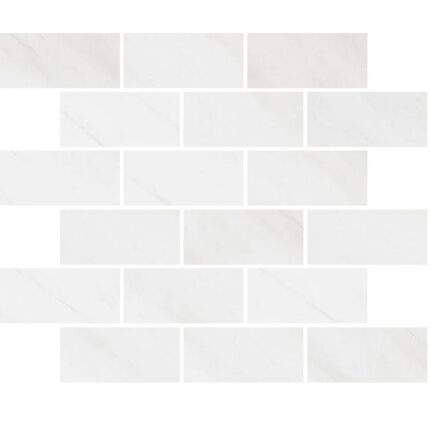 Dolomiti Blanc Marble Mosaic 5X10X1 cm - 2X4X3/8"