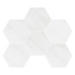 Dolomiti Blanc Marble Mosaic Hexagon 12,7 cm - Hexagon 5"