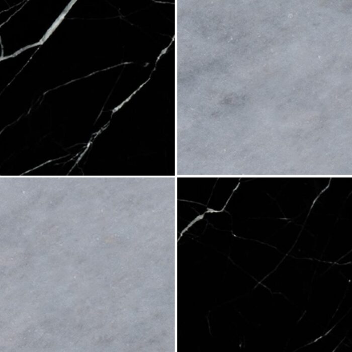 Ocean Blue&Black Marble Tiles 20X20X1 cm – 8X8X3/8″