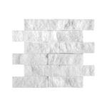 White Lux Marble Tiles 5X10X1,5 cm - 2X4X5/8"