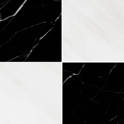 Dolomiti Blanc&Black Marble Tiles 20X20X1 cm – 8X8X3/8″