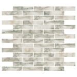 Calacatta Green Marble Mosaic 2,3X10X1 cm - 1X4X3/8"