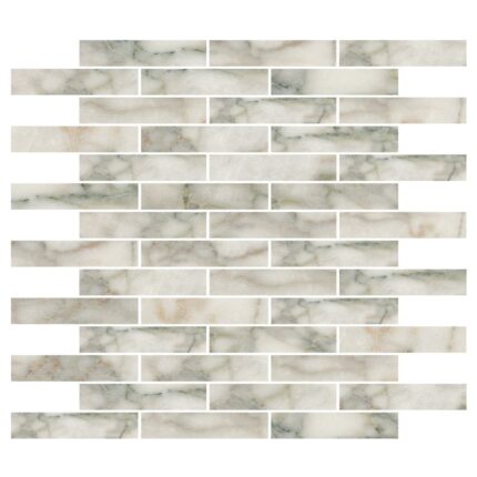 Calacatta Green Marble Mosaic 2,3X10X1 cm - 1X4X3/8"