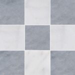Ocean Blue&White Lux Marble Tiles 10X10X1 cm - 4X4X3/8"