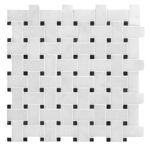 White Lux&Black Marble Mosaic Basket 2,5X50 cm – Basket 1X2″