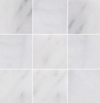 White Lux Marble Tiles 10X10X1 cm - 4X4X3/8"