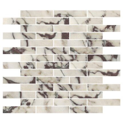 Calacatta Viola Marble Mosaic 2,3X10X1 cm - 1X4X3/8"