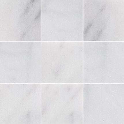 White Lux Marble Tiles 10X10X1 cm - 4X4X3/8"